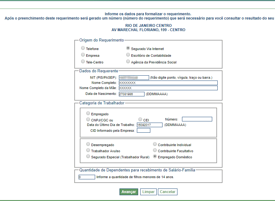 Auxílio-doença do empregado doméstico pode ser agendado via web