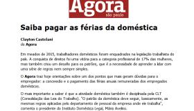 Saiba pagar as férias da doméstica